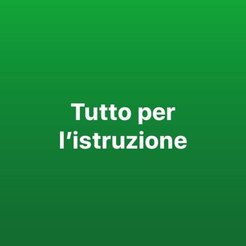 Tutto per l'istruzione